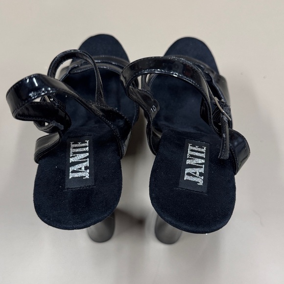 Towering Jante Black Platform Heels - Picture 4 of 8